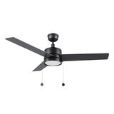 ASCOTT 52 inch 3 - Blade Ceiling Fan with LED Light & Pull Chain - LEDMyPlace