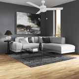 ASCOTT 52 inch 3 - Blade Ceiling Fan with LED Light & Pull Chain - LEDMyPlace