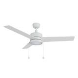 ASCOTT 52 inch 3 - Blade Ceiling Fan with LED Light & Pull Chain - LEDMyPlace