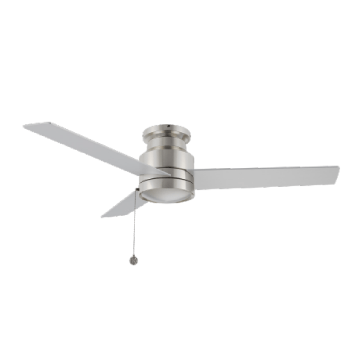 ASCOTT 52 inch 3 - Blade Flush Mount No Light Ceiling Fan with Pull Chain - LEDMyPlace