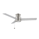 ASCOTT 52 inch 3 - Blade Flush Mount No Light Ceiling Fan with Pull Chain - LEDMyPlace