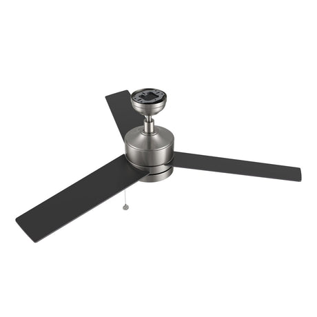ASCOTT 52 inch 3 - Blade No Light Ceiling Fan with Pull Chain - LEDMyPlace