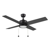 ASCOTT 52 inch 4 - Blade Ceiling Fan with LED Light & Pull Chain - LEDMyPlace