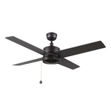 ASCOTT 52 inch 4 - Blade No Light Ceiling Fan with Pull Chain - LEDMyPlace