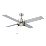 ASCOTT 52 inch 4 - Blade No Light Ceiling Fan with Pull Chain - LEDMyPlace