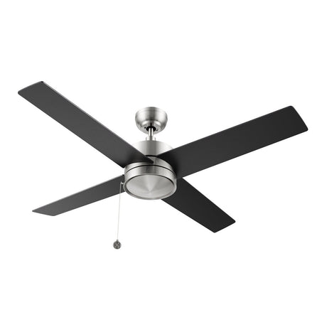 ASCOTT 52 inch 4 - Blade No Light Ceiling Fan with Pull Chain - LEDMyPlace
