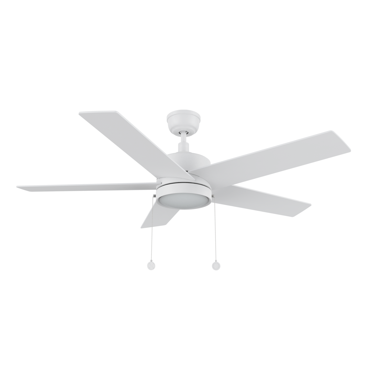 ASCOTT 52 inch 5 - Blade Ceiling Fan with LED Light & Pull Chain - LEDMyPlace
