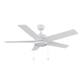 ASCOTT 52 inch 5 - Blade Ceiling Fan with LED Light & Pull Chain - LEDMyPlace