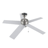 ASCOTT 52 inch 5 - Blade Ceiling Fan with LED Light & Pull Chain - LEDMyPlace