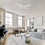 ASCOTT 52 inch 5 - Blade Flush Mount Ceiling Fan with Pull Chain - LEDMyPlace