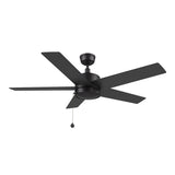 ASCOTT 52 inch 5 - Blade No Light Ceiling Fan with Pull Chain - LEDMyPlace