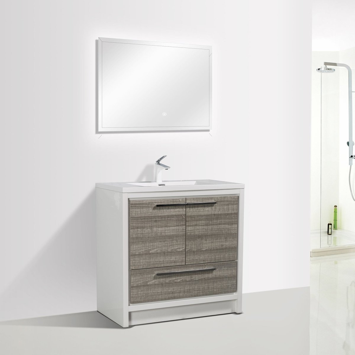 Ashdale Freestanding Bathroom Vanity With Sink, Soft Closing Doors & Drawer - BUILDMYPLACE