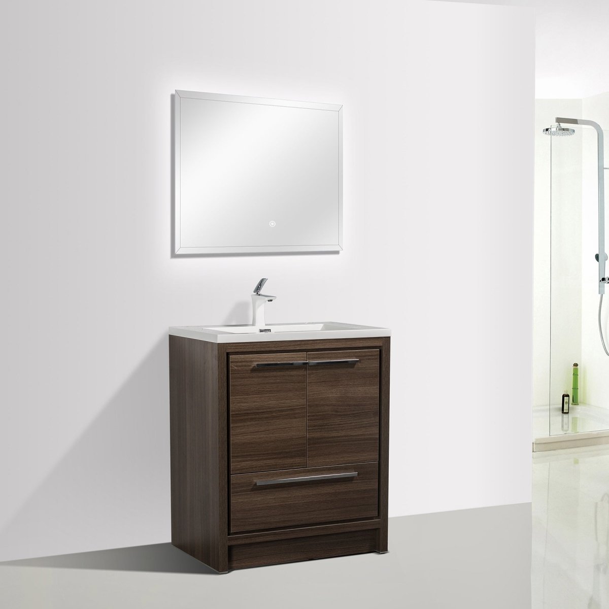 Ashdale Freestanding Bathroom Vanity With Sink, Soft Closing Doors & Drawer - BUILDMYPLACE