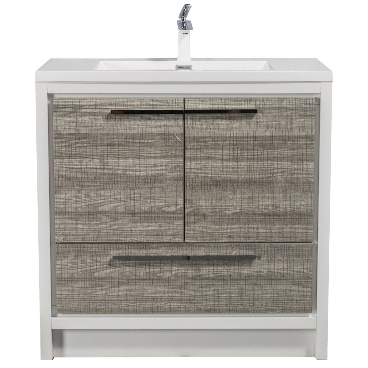 Ashdale Freestanding Bathroom Vanity With Sink, Soft Closing Doors & Drawer - BUILDMYPLACE