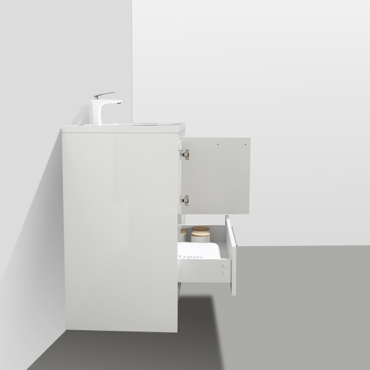 Ashdale Freestanding Bathroom Vanity With Sink, Soft Closing Doors & Drawer - BUILDMYPLACE