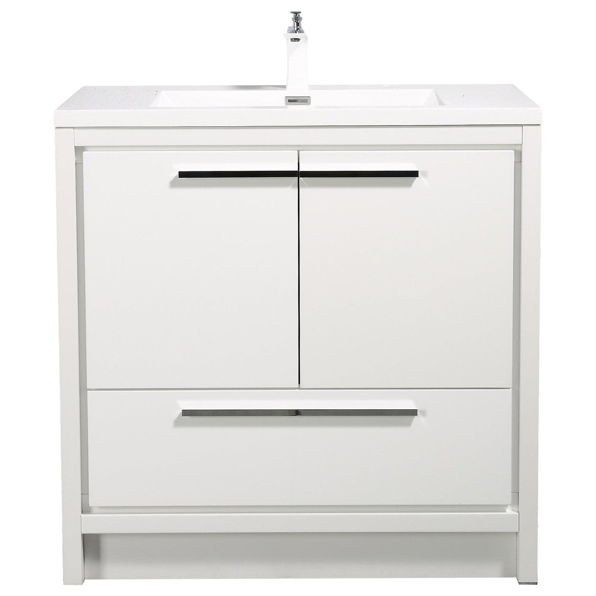 Ashdale Freestanding Bathroom Vanity With Sink, Soft Closing Doors & Drawer - BUILDMYPLACE