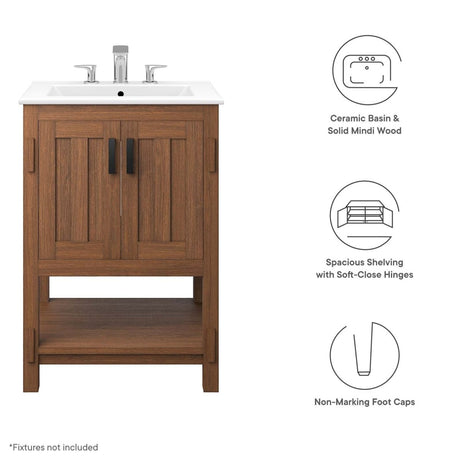 Ashlyn 24" Wood Bathroom Vanity - BUILDMYPLACE