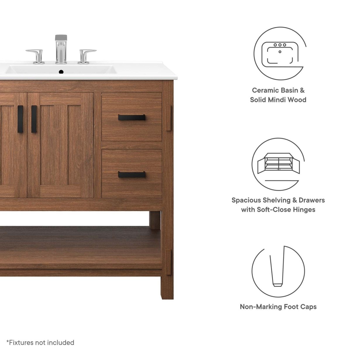 Ashlyn 36" Wood Bathroom Vanity - BUILDMYPLACE