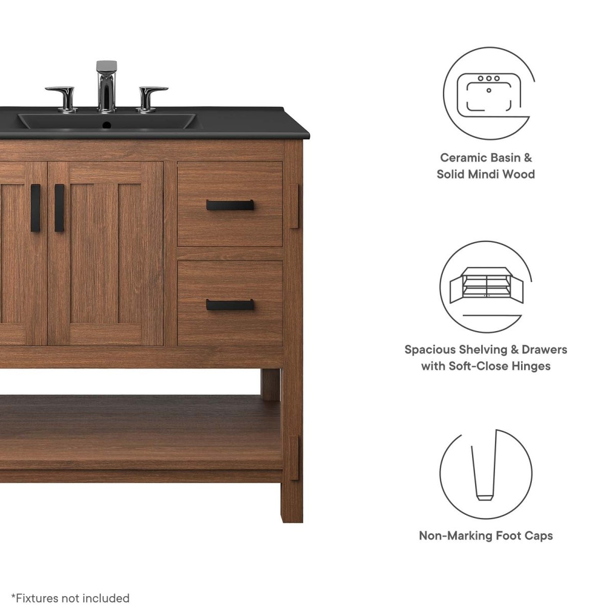 Ashlyn 36" Wood Bathroom Vanity - BUILDMYPLACE