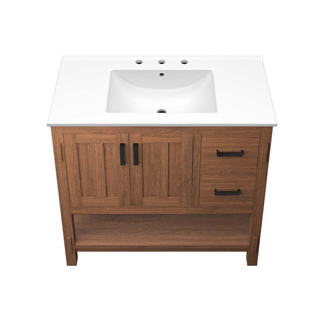 Ashlyn 36" Wood Bathroom Vanity - BUILDMYPLACE