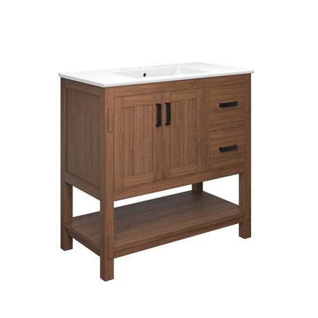 Ashlyn 36" Wood Bathroom Vanity - BUILDMYPLACE