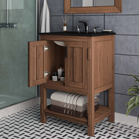 Ashlyn Wood Bathroom Vanity Cabinet (Sink Basin Not Included) - BUILDMYPLACE