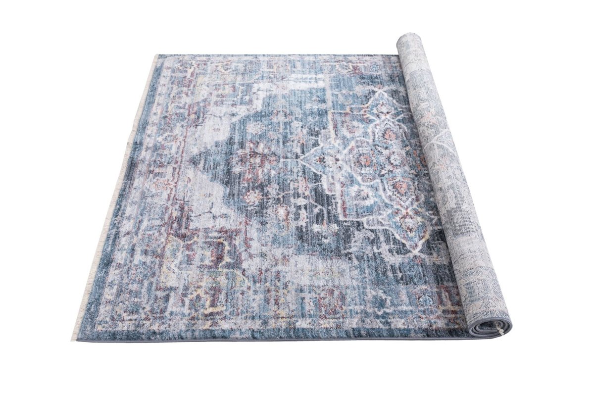 Ashton - 570 Area Rugs Rectangle Teal 5 - X - 7 - BUILDMYPLACE