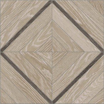 Aspen Paper Birch Marquetry Matte Glazed Porcelain Mosaic