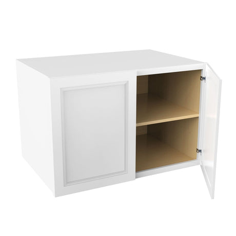 Assembled - Richmond White - 24" Deep Wall Cabinet | 30"W x 12"H x 24"D - BUILDMYPLACE