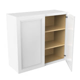 Assembled - Richmond White - 30" High Double Door Wall Cabinet | 33"W x 30"H x 12"D - BUILDMYPLACE