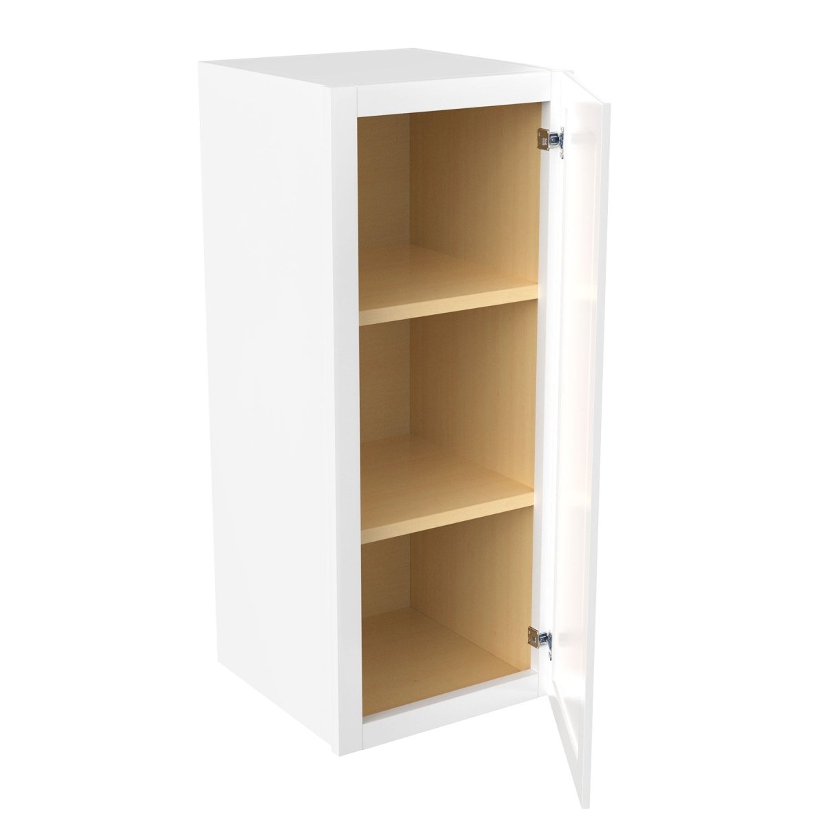 Assembled - Richmond White - 30" High Single Door Wall Cabinet | 12"W x 30"H x 12"D - BUILDMYPLACE