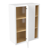 Assembled - Richmond White - 36" High Blind Wall Cabinet | 27"W x 36"H x 12"D - BUILDMYPLACE