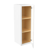 Assembled - Richmond White - 36" High Single Door Wall Cabinet | 12"W x 36"H x 12"D - BUILDMYPLACE