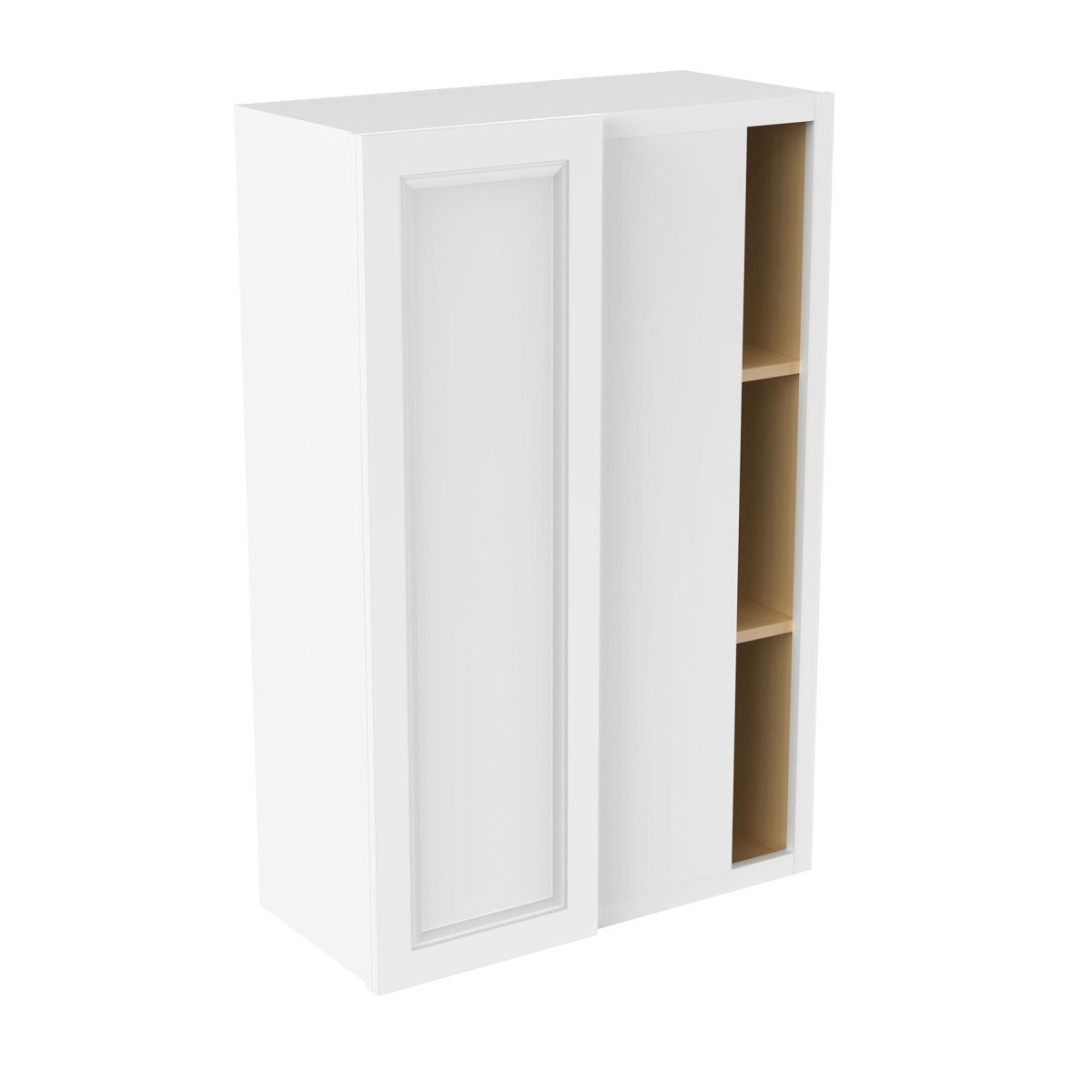 Assembled - Richmond White - 42" High Blind Wall Cabinet | 27"W x 42"H x 12"D - BUILDMYPLACE