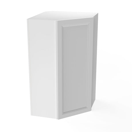 Assembled - Richmond White - 42" High Diagonal Wall Cabinet | 24"W x 42"H x 12"D - BUILDMYPLACE