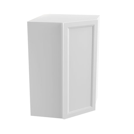 Assembled - Richmond White - 42" High Diagonal Wall Cabinet | 27"W x 42"H x 12"D - BUILDMYPLACE