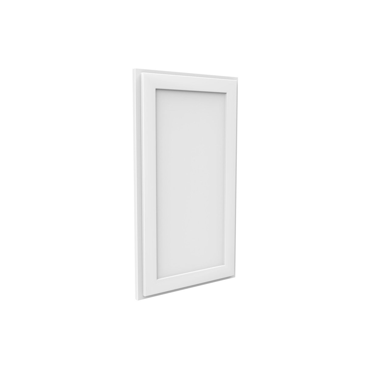 Assembled - Richmond White - Base End Panel | 0.75"W x 34.5"H x 24"D - BUILDMYPLACE