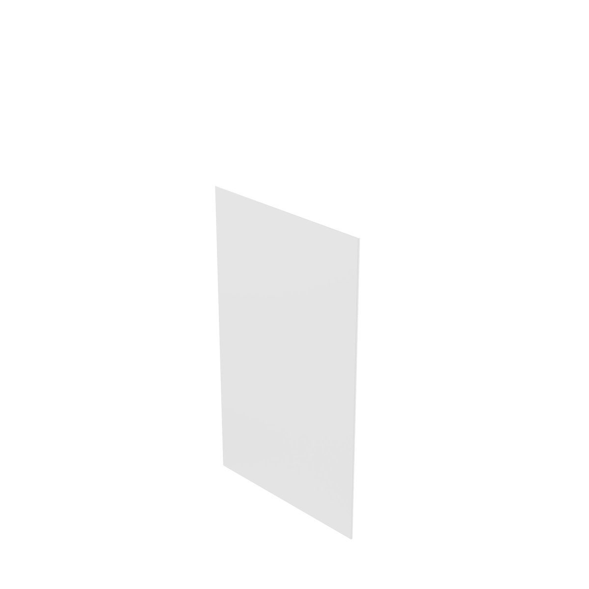 Assembled - Richmond White - Base End Skin | 0.25"W x 34.5"H x 20.25"D - BUILDMYPLACE