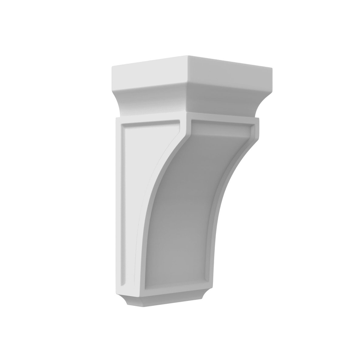 Assembled - Richmond White - Corbel - Type M | 3"W x 6"H x 3.5"D - BUILDMYPLACE