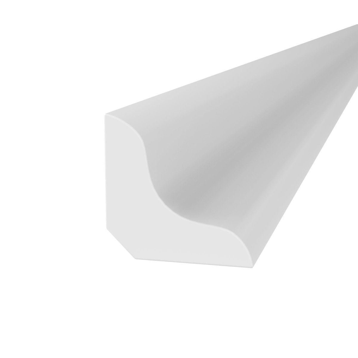 Assembled - Richmond White - Corner Molding | 96"W x 0.75"H x 0.75"D - BUILDMYPLACE
