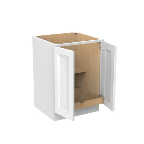 Assembled - Richmond White - Double Door & Drawer Base Cabinet | 24"W x 34.5"H x 24"D - BUILDMYPLACE