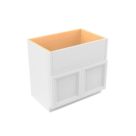 Assembled - Richmond White - Double Door Farm Sink Base Cabinet | 36"W x 34.5"H x 24"D - BUILDMYPLACE