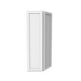 Assembled - Richmond White - Double Door Wall End Cabinet | 12"W x 36"H x 12"D - BUILDMYPLACE