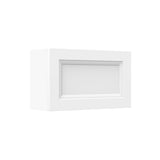 Assembled - Richmond White - Horizontal Door Wall Cabinet | 30"W x 18"H x 12"D - BUILDMYPLACE