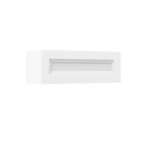 Assembled - Richmond White - Horizontal Door Wall Cabinet | 36"W x 12"H x 12"D - BUILDMYPLACE