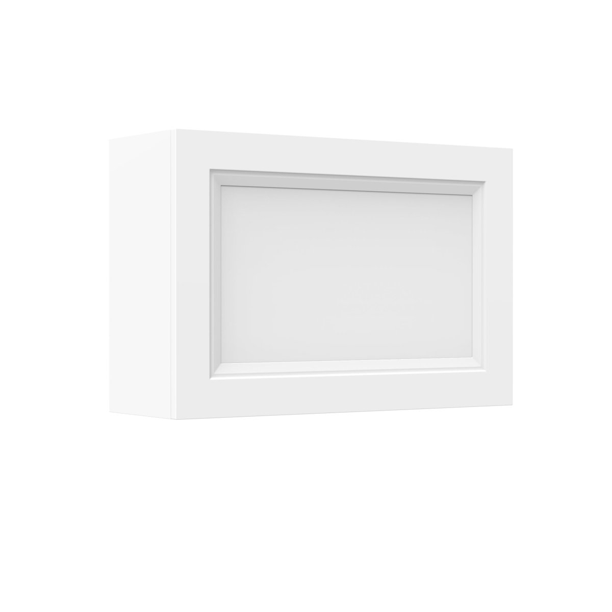 Assembled - Richmond White - Horizontal Door Wall Cabinet | 36"W x 24"H x 12"D - BUILDMYPLACE