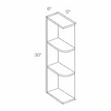 Assembled - Richmond White - Knick Knack Wall Shelf | 30"W x 6"H x 12"D - BUILDMYPLACE