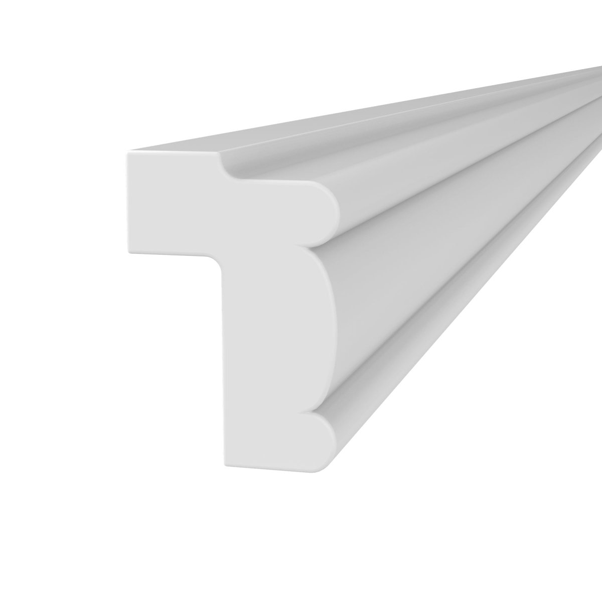 Assembled - Richmond White - Light Rail Molding | 96"W x 2.25"H x 1.5"D - BUILDMYPLACE