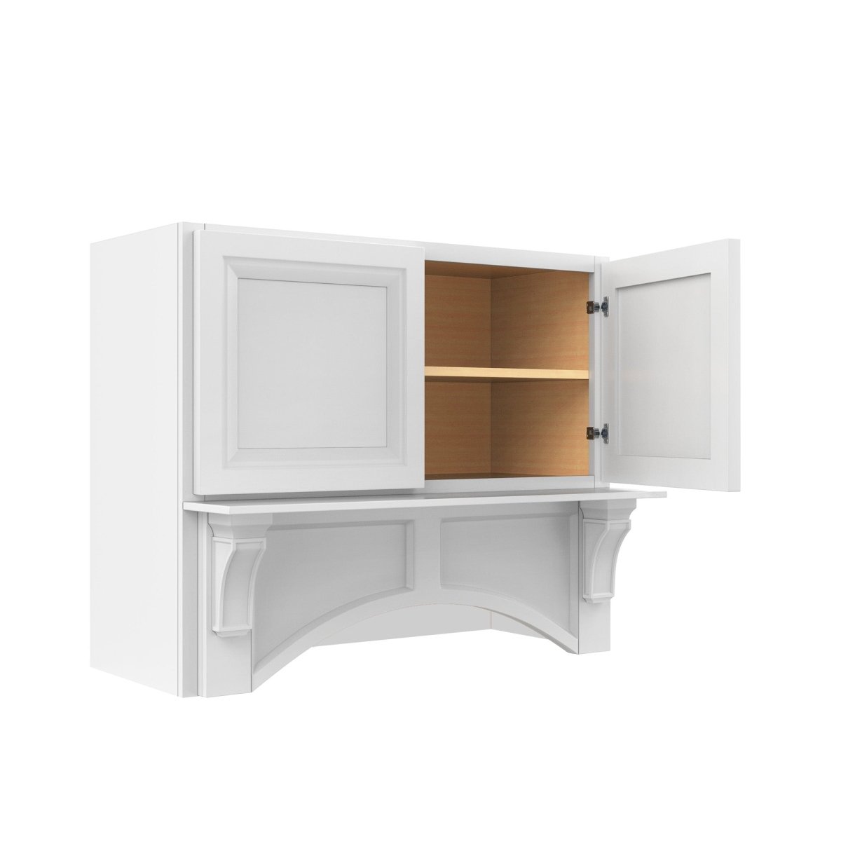 Assembled - Richmond White - Mantle Hood | 36"W x 30"H x 21"D - BUILDMYPLACE