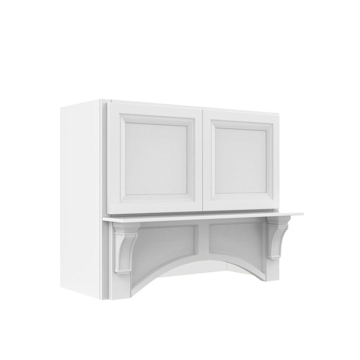 Assembled - Richmond White - Mantle Hood | 36"W x 30"H x 21"D - BUILDMYPLACE